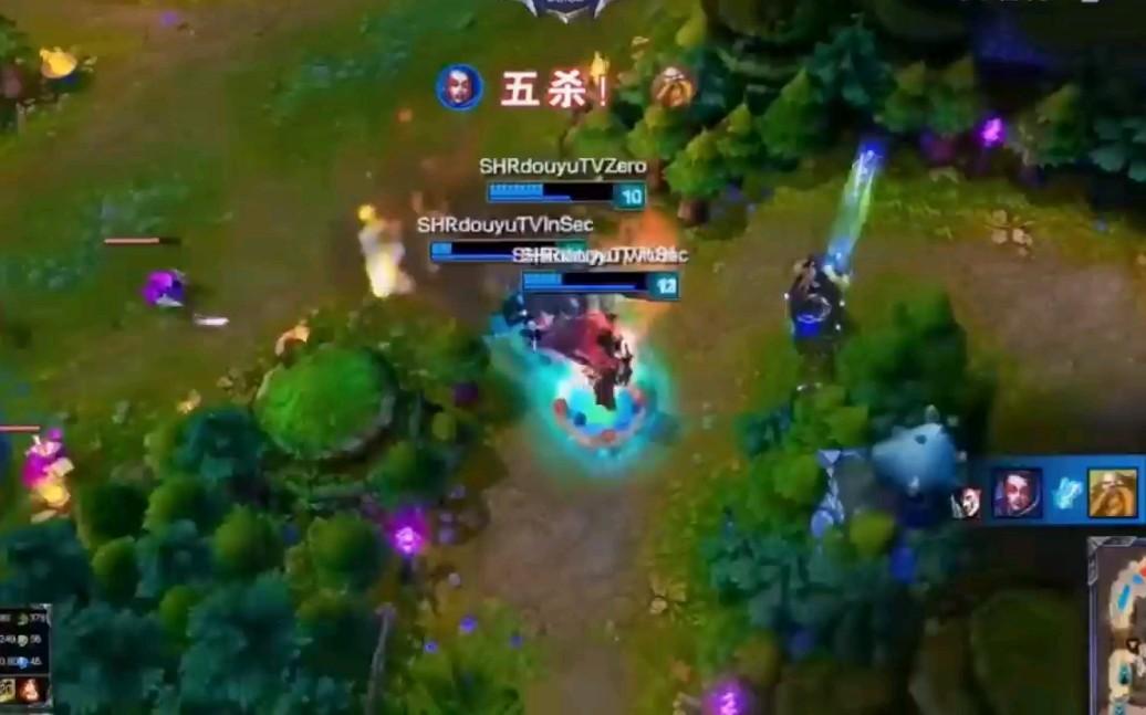 SHR险胜NS，Uzi关键团战开团秒人宿命之战入围赛，让粉丝疯狂欢呼